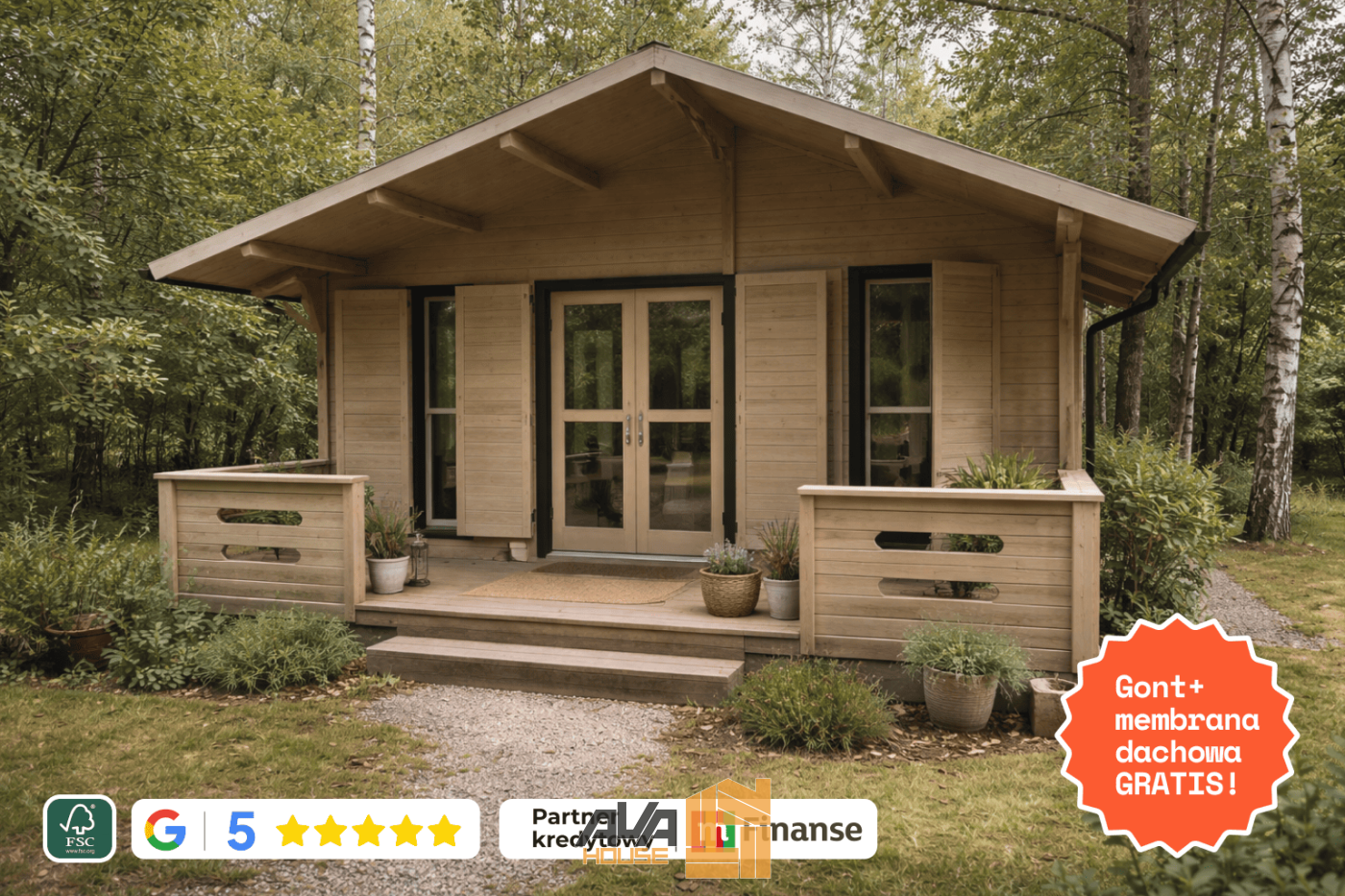 Domek letniskowy Akta R 6 x 6