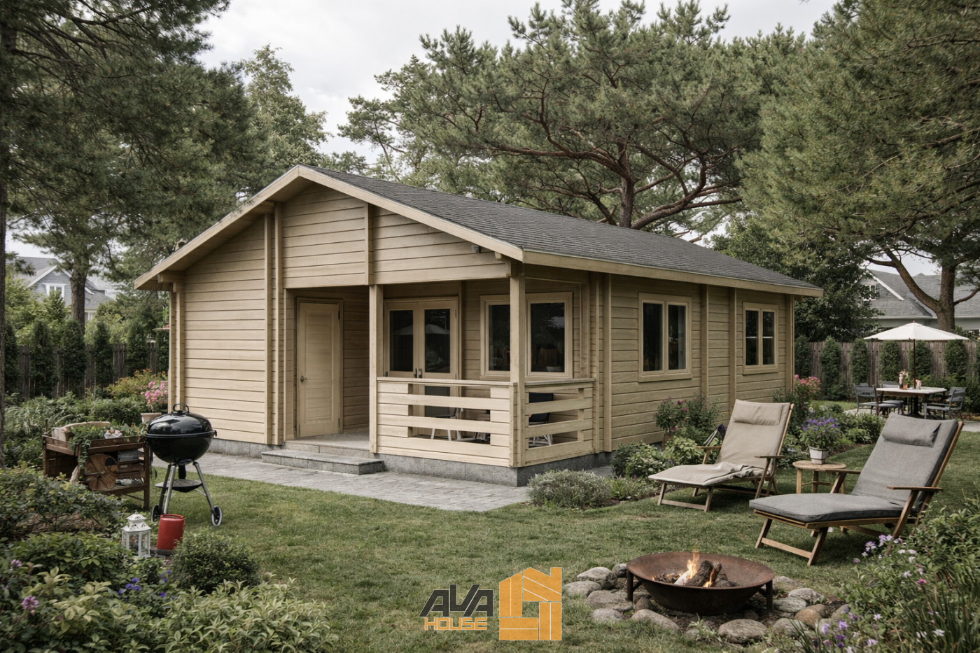 Domek Całoroczny Patrick 7x10 z 20st dachem