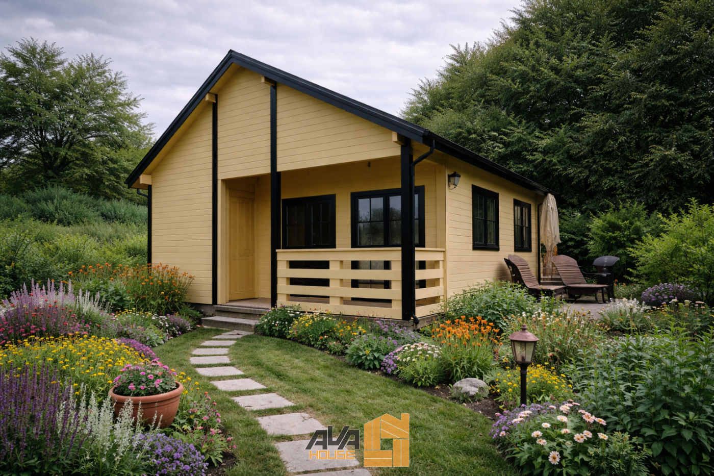 Domek Całoroczny Patrick 7x10 z 30 st dachem