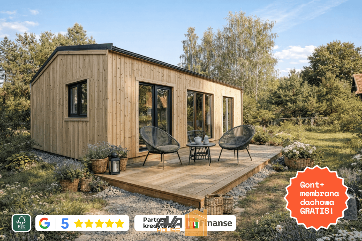 Domek całoroczny Selena 9,56 x 5,95