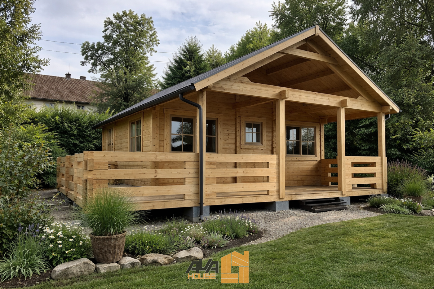 Domek letniskowy Argus z antresolą 6 x 6