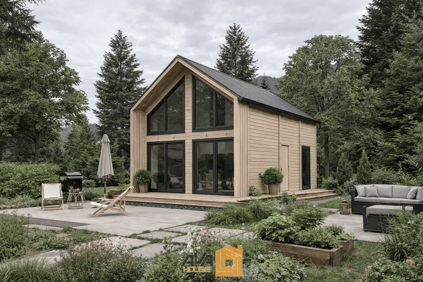 Domek Everest 5 x 7m 58mm