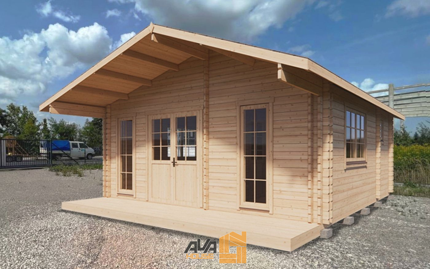 Domek całoroczny Olivia R 6 x 6