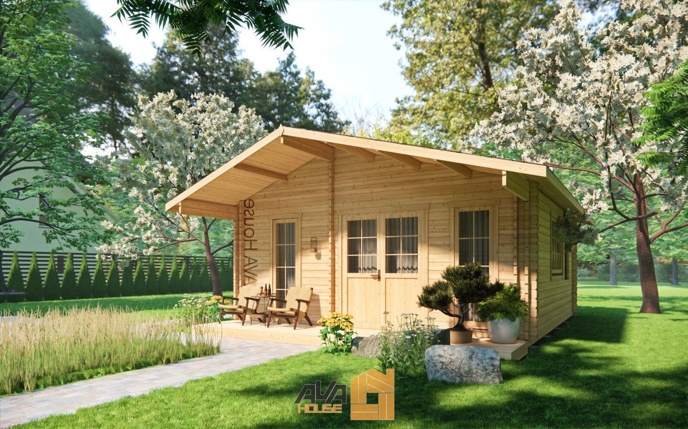 Domek całoroczny Olivia L 6 x 6