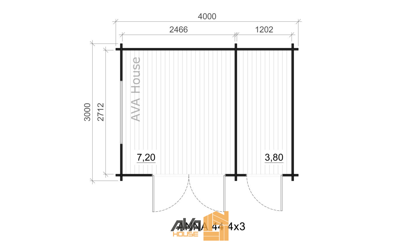 Domek letniskowy Anna 4 x 3