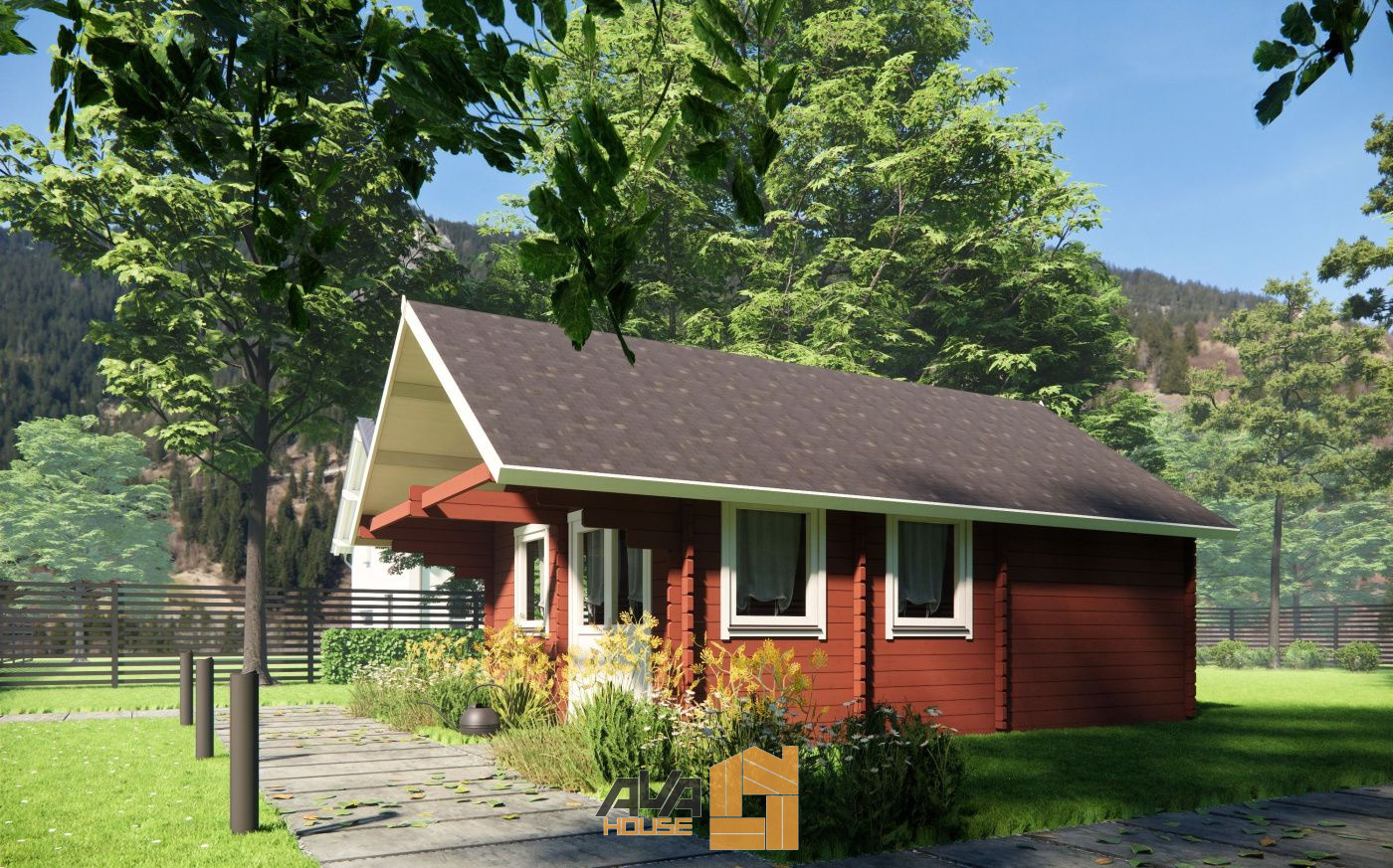 Domek letniskowy Silvan z antresolą 4,5 x 6