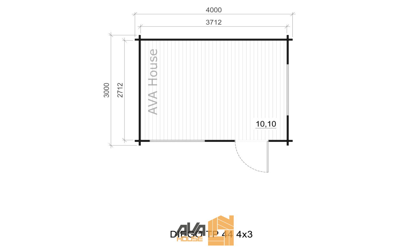 Domek letniskowy Diego TP 4 x 3