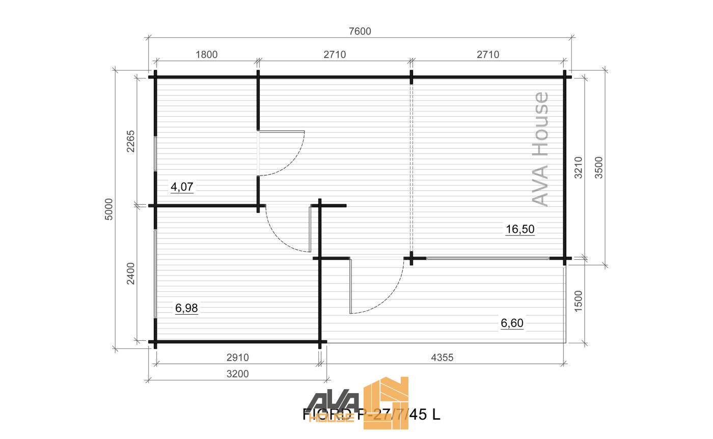 Domek letniskowy Fiord 7,6 x 5