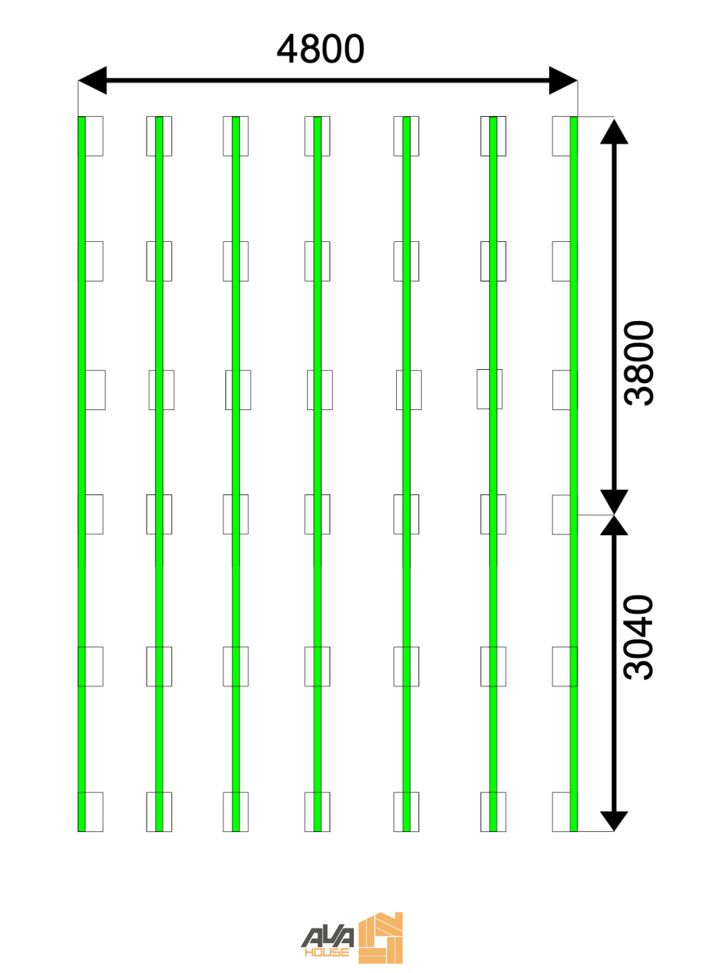 Domek letniskowy Olek 5 x 7