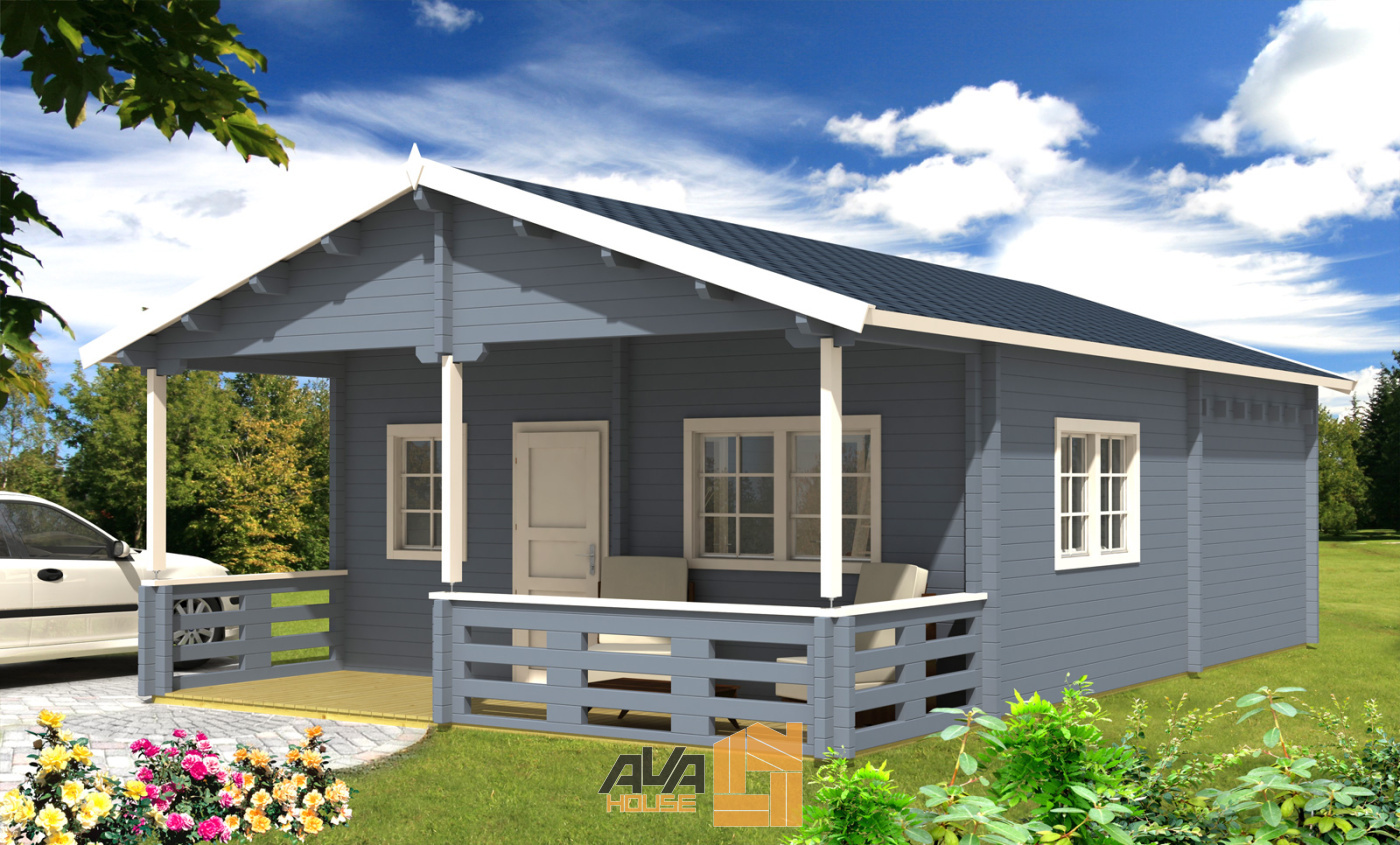 Domek letniskowy Kanada 6 x 7,5 z antresolą