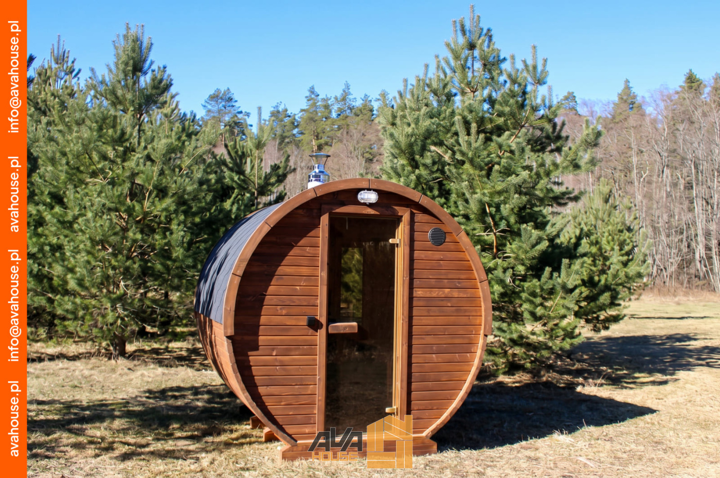 Sauna Beczka 2m