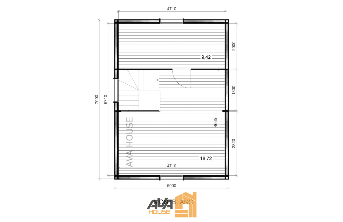 Domek całoroczny Montblanc 5 x 7