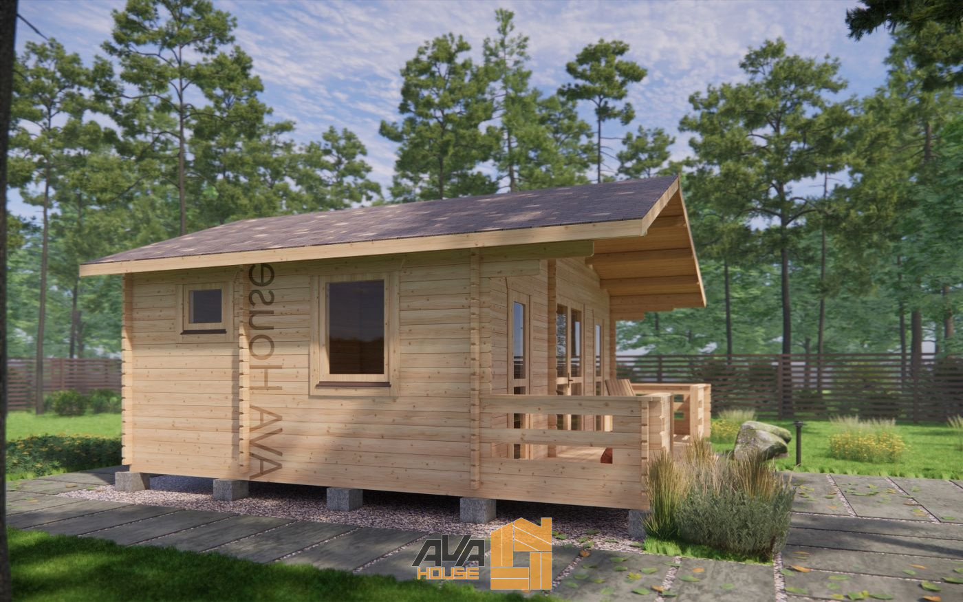 Domek letniskowy Akta L 6 x 6