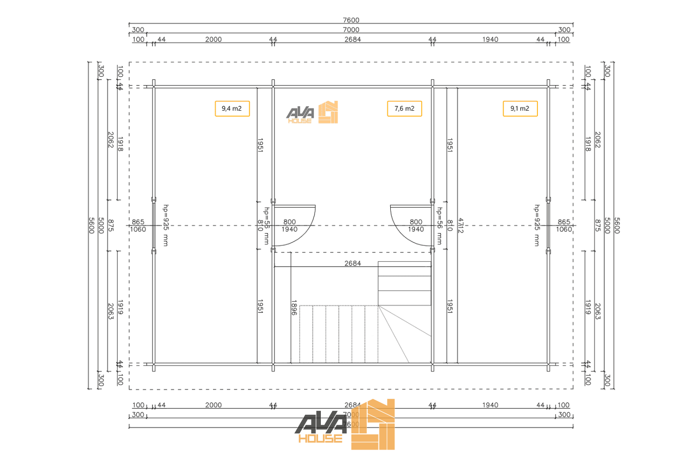 Domek letniskowy Ricardo 5 x 7