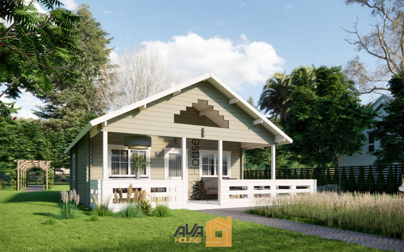 Domek letniskowy Argus z antresolą 6 x 6