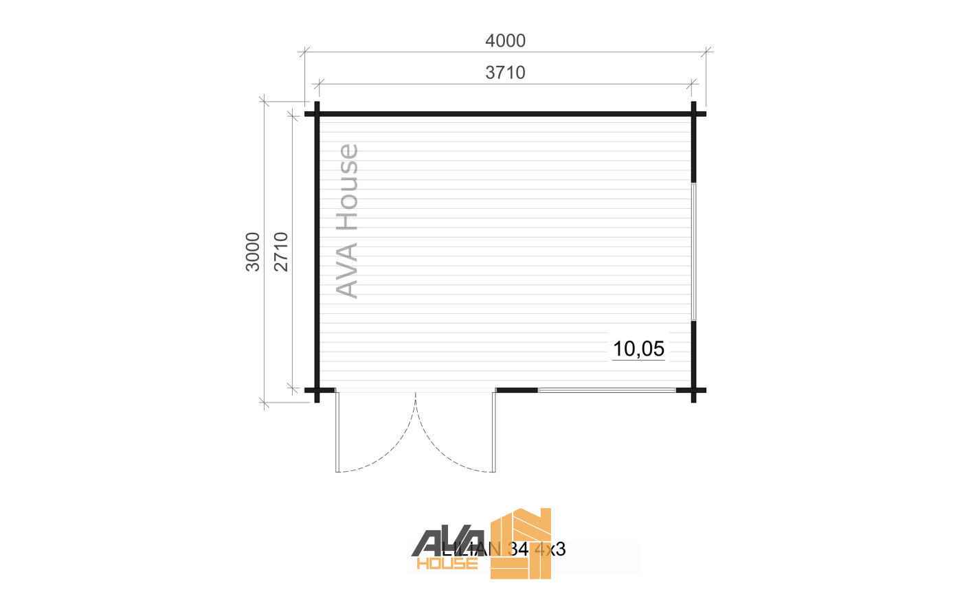 Domek letniskowy Lillian 4 x 3