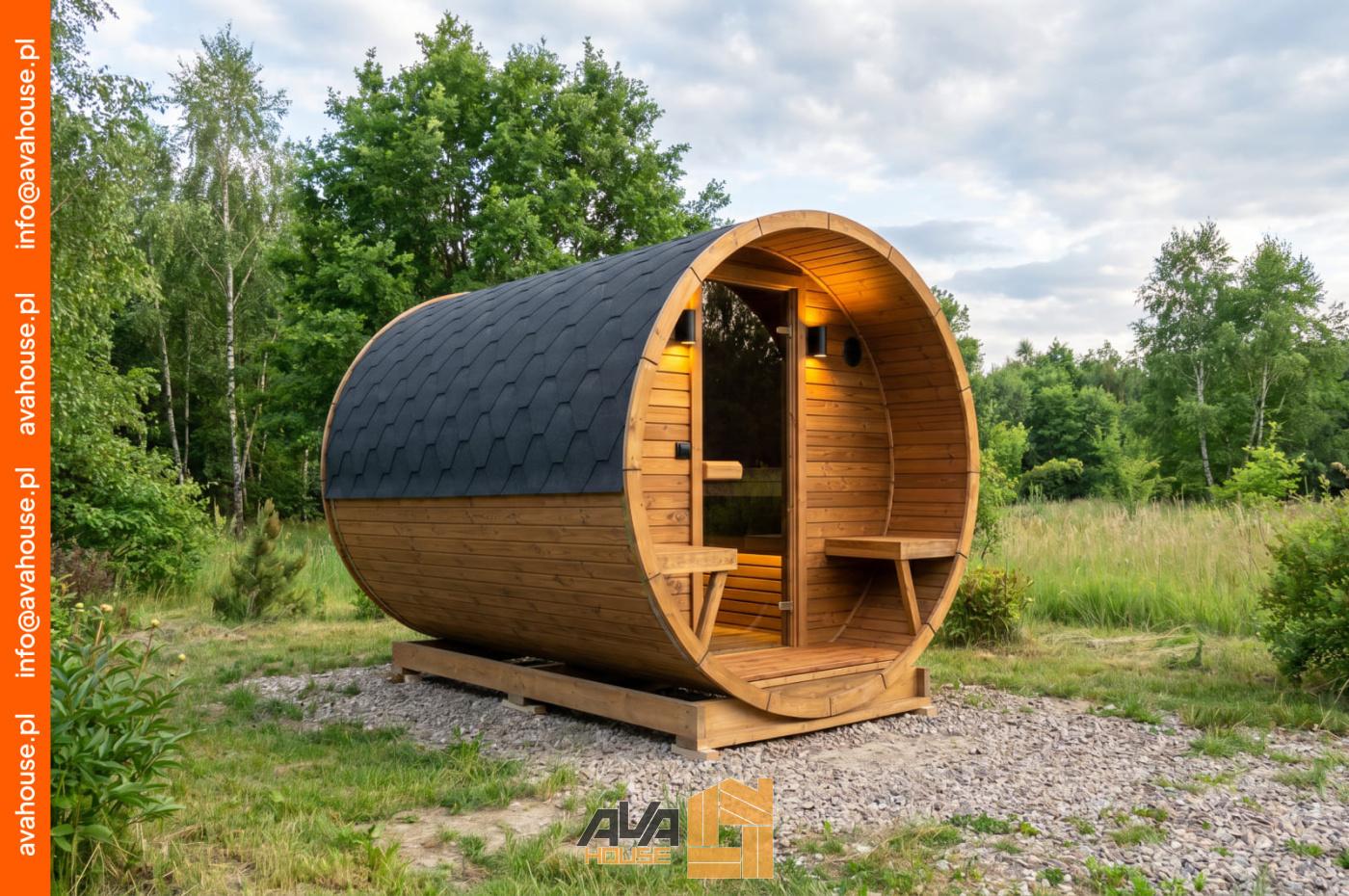 Sauna Beczka 3m