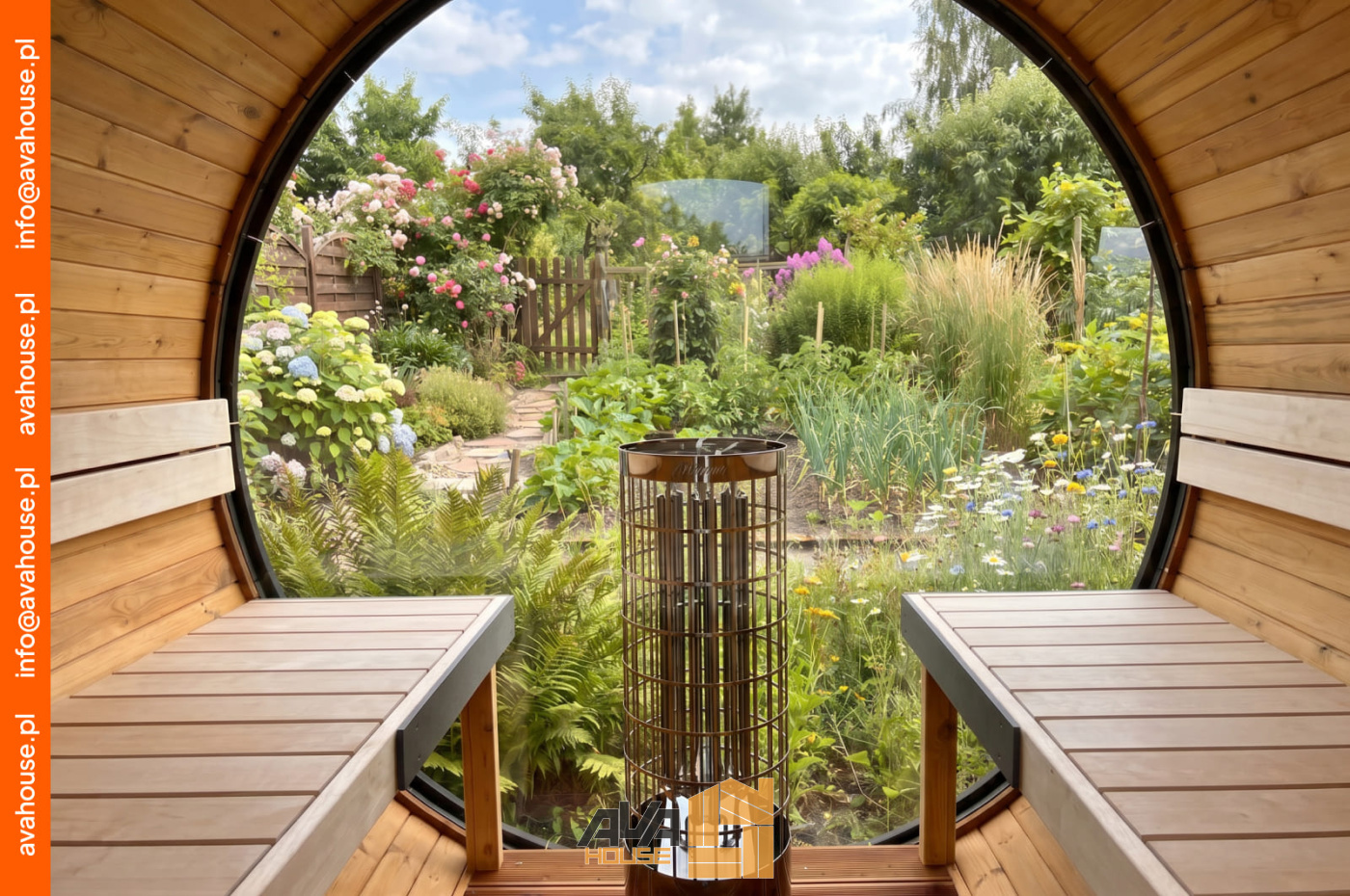 Sauna Beczka 2m