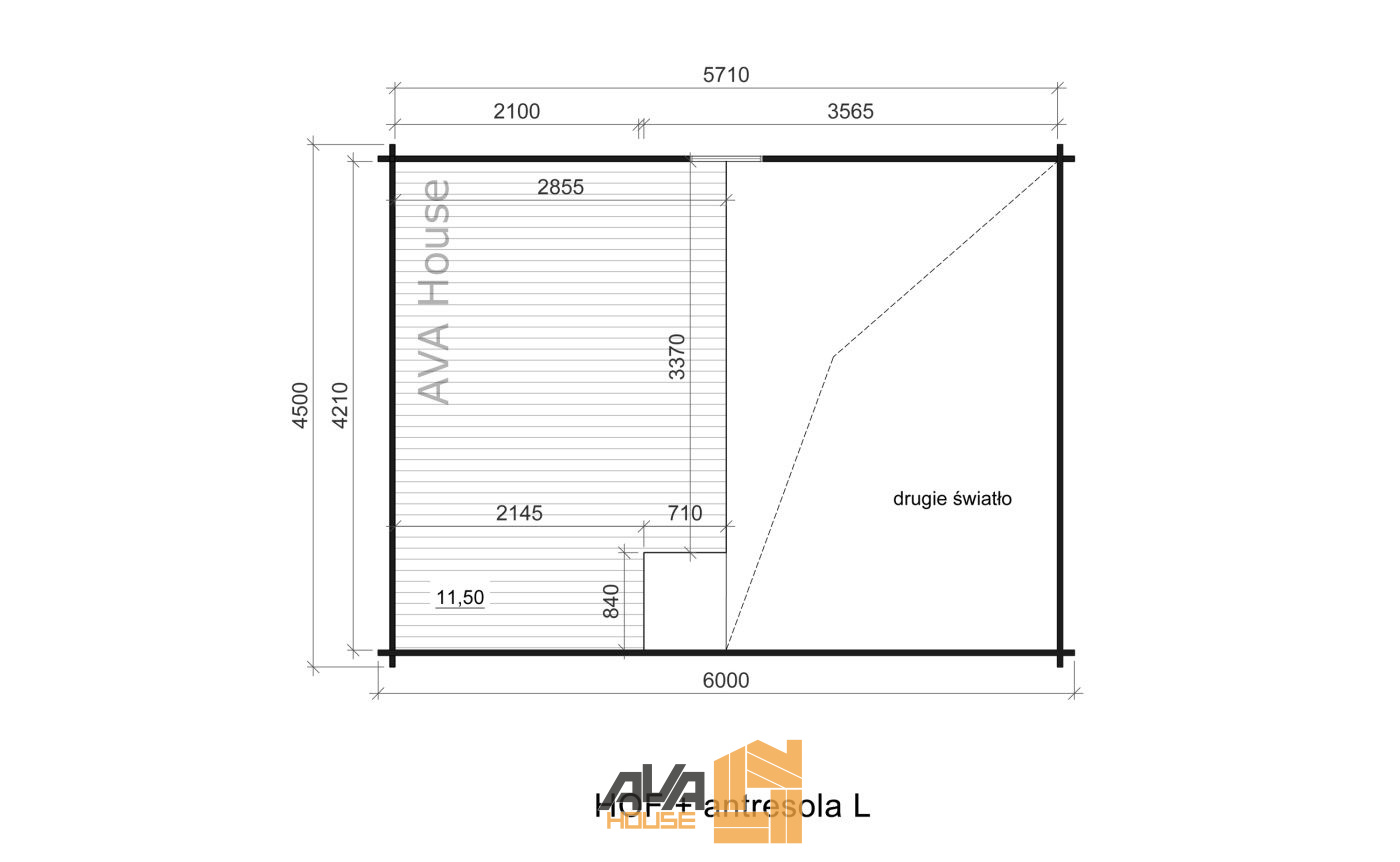 Domek letniskowy Hof z antresolą L 6 x 7,5