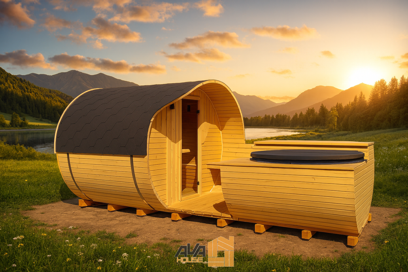 Zestaw Sauna z Balią Ogrodową