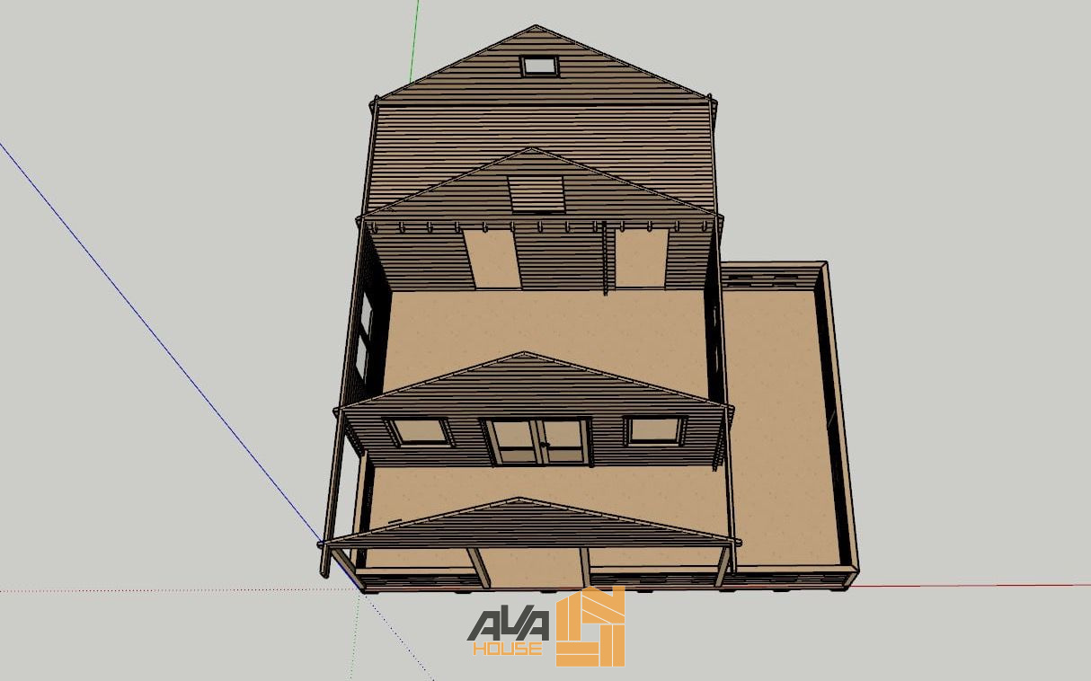 Domek letniskowy Turyn z antresolą R 8 x 7,7