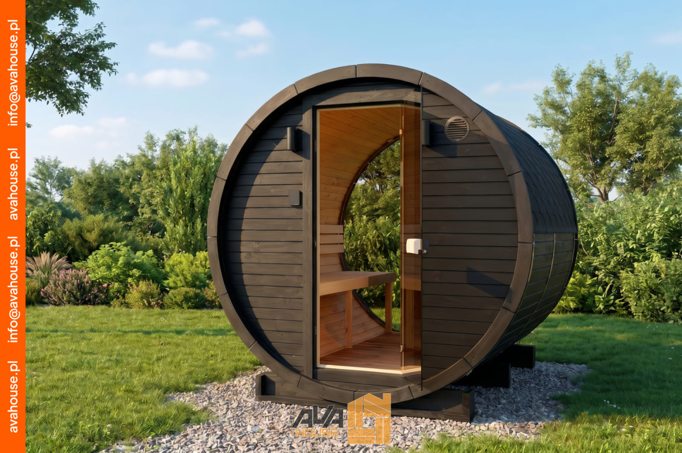 Sauna Beczka 2m