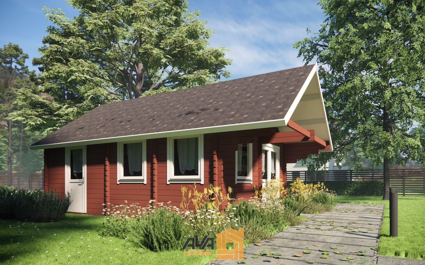 Domek letniskowy Silvan z antresolą 4,5 x 6