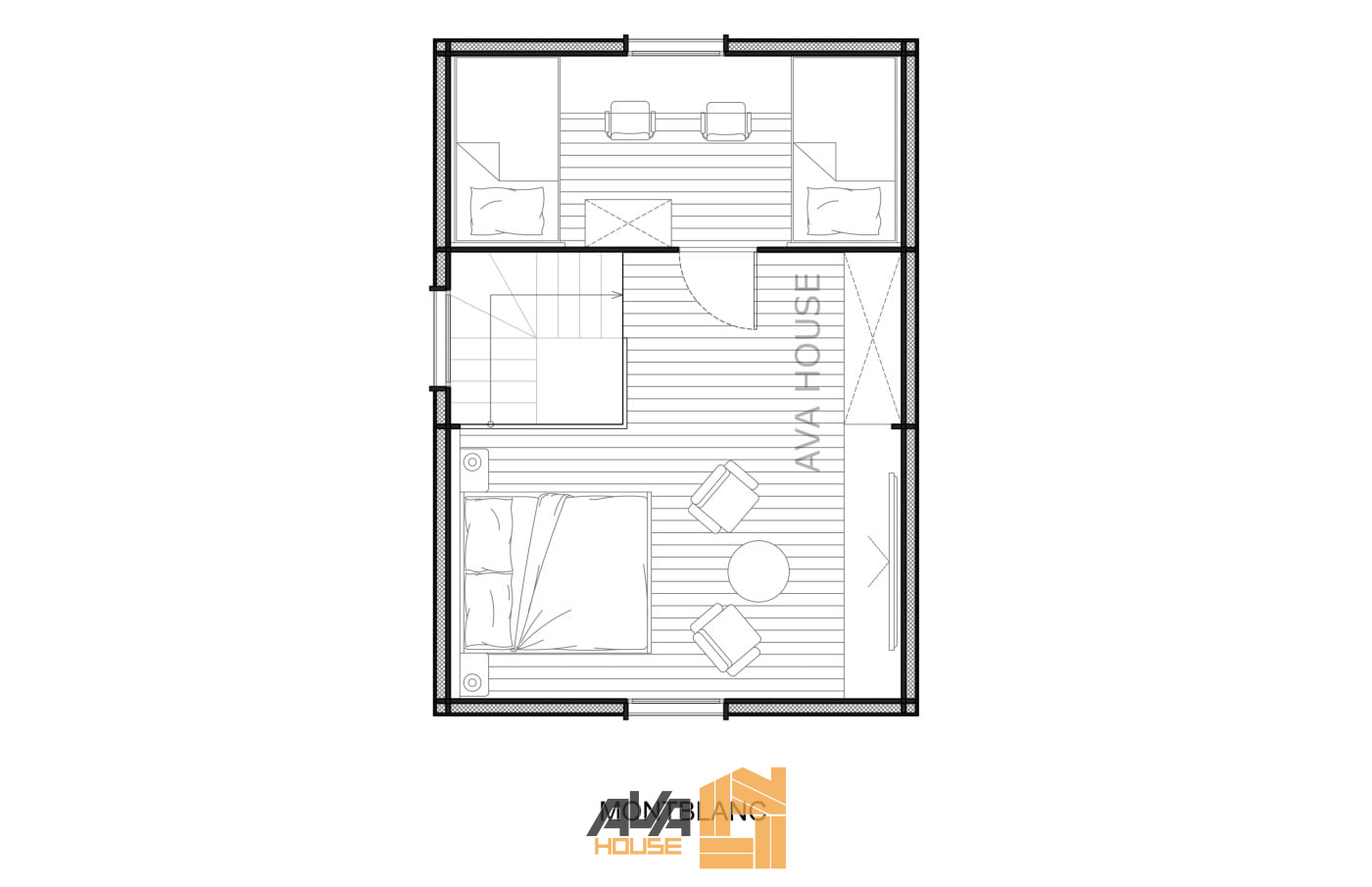 Domek całoroczny Montblanc 5 x 7
