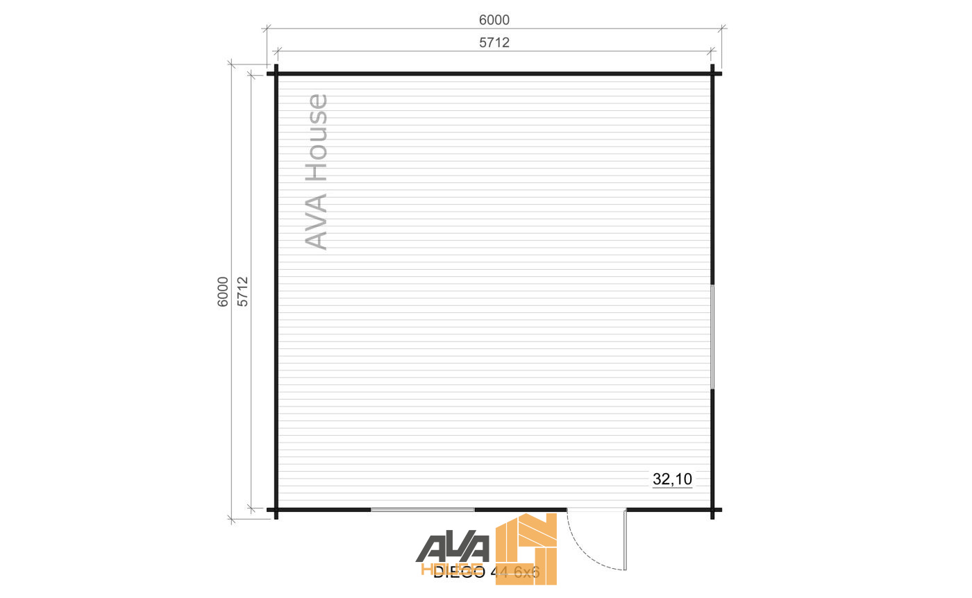 Domek letniskowy Diego 6 x 6