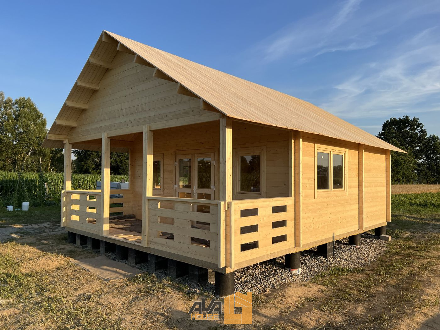 Domek letniskowy Turyn z antresolą R 8 x 7,7