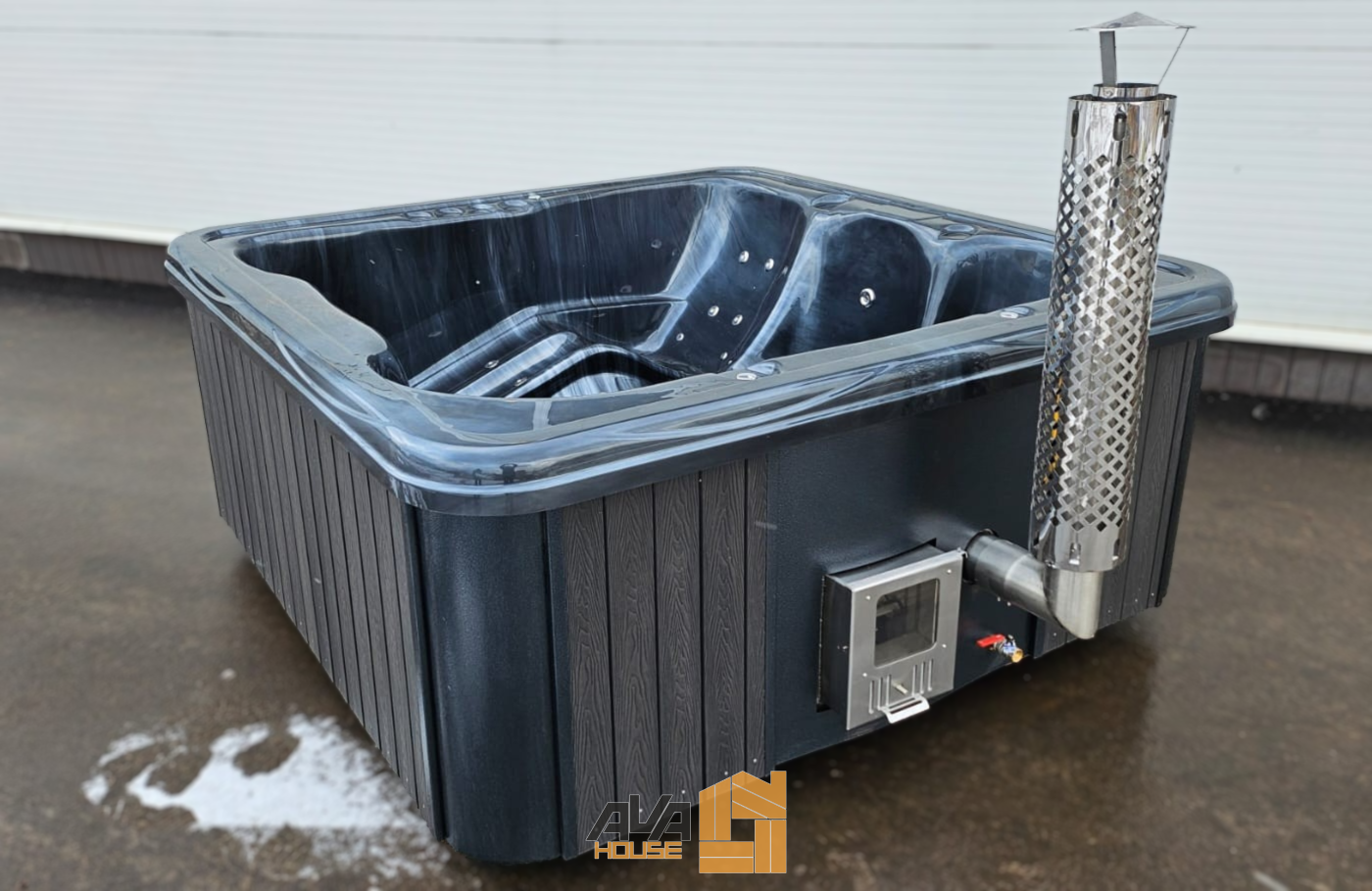 Jacuzzi Ogrodowe 2,45 m z wewnętrznym piecem