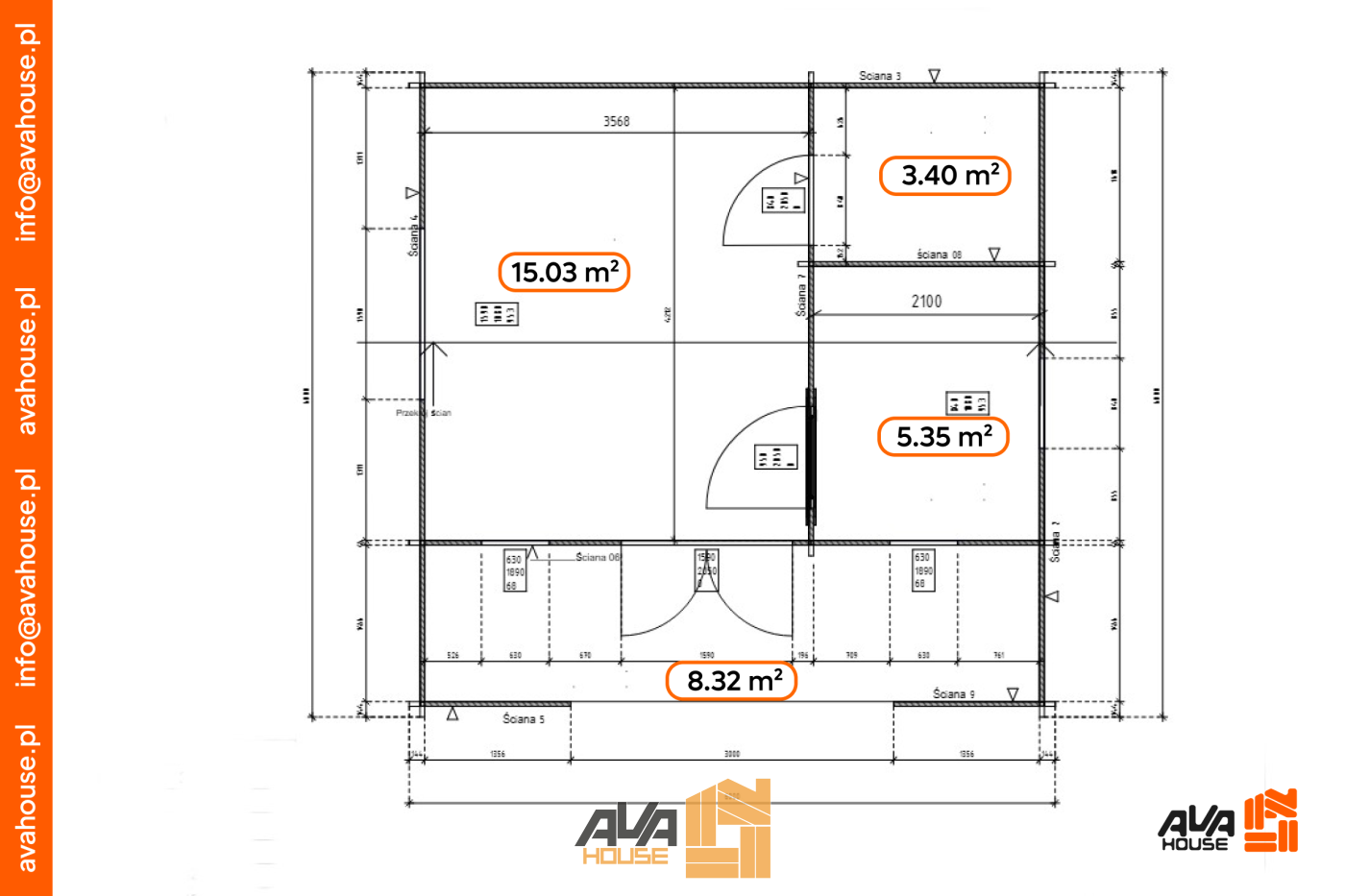 Domek letniskowy Akta R 6 x 6