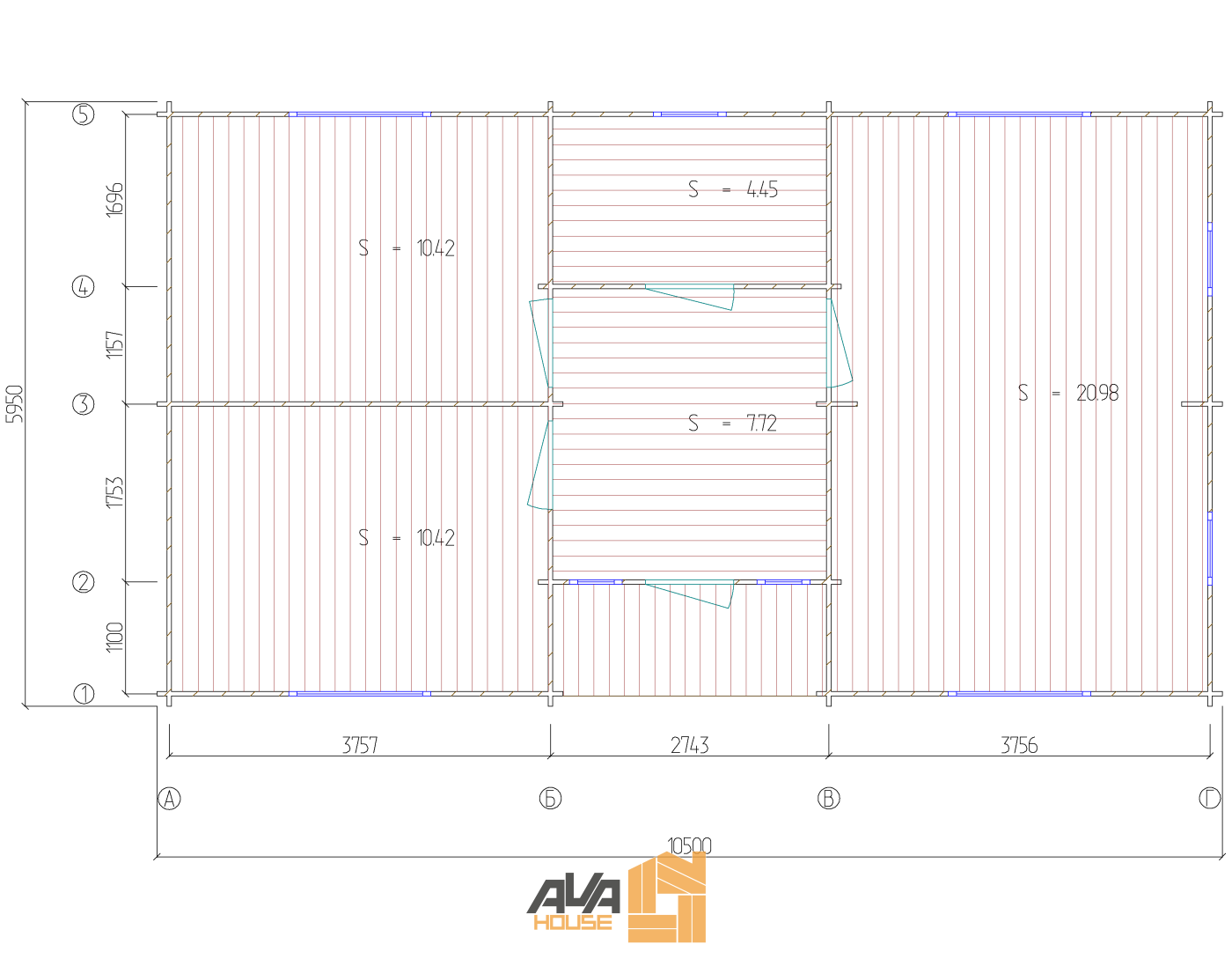 Domek letniskowy Fill 10,5 x 6