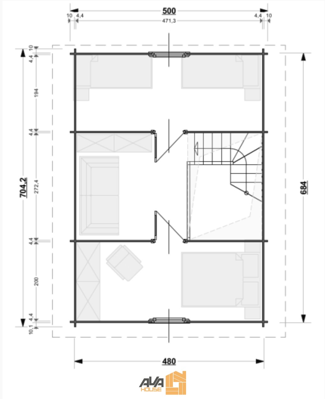 Domek letniskowy Robert II  5 x 7