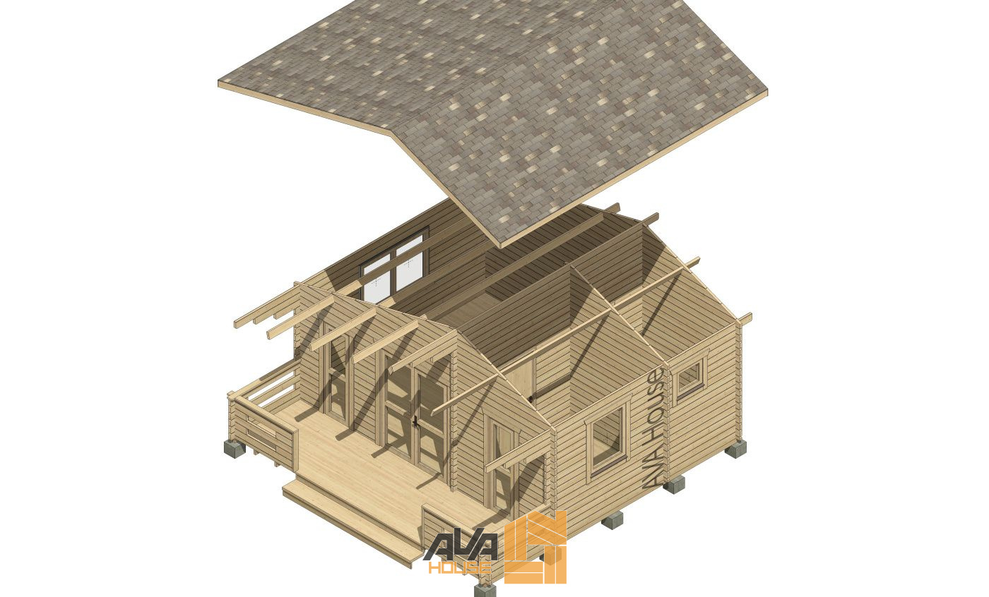 Domek letniskowy Akta R 6 x 6