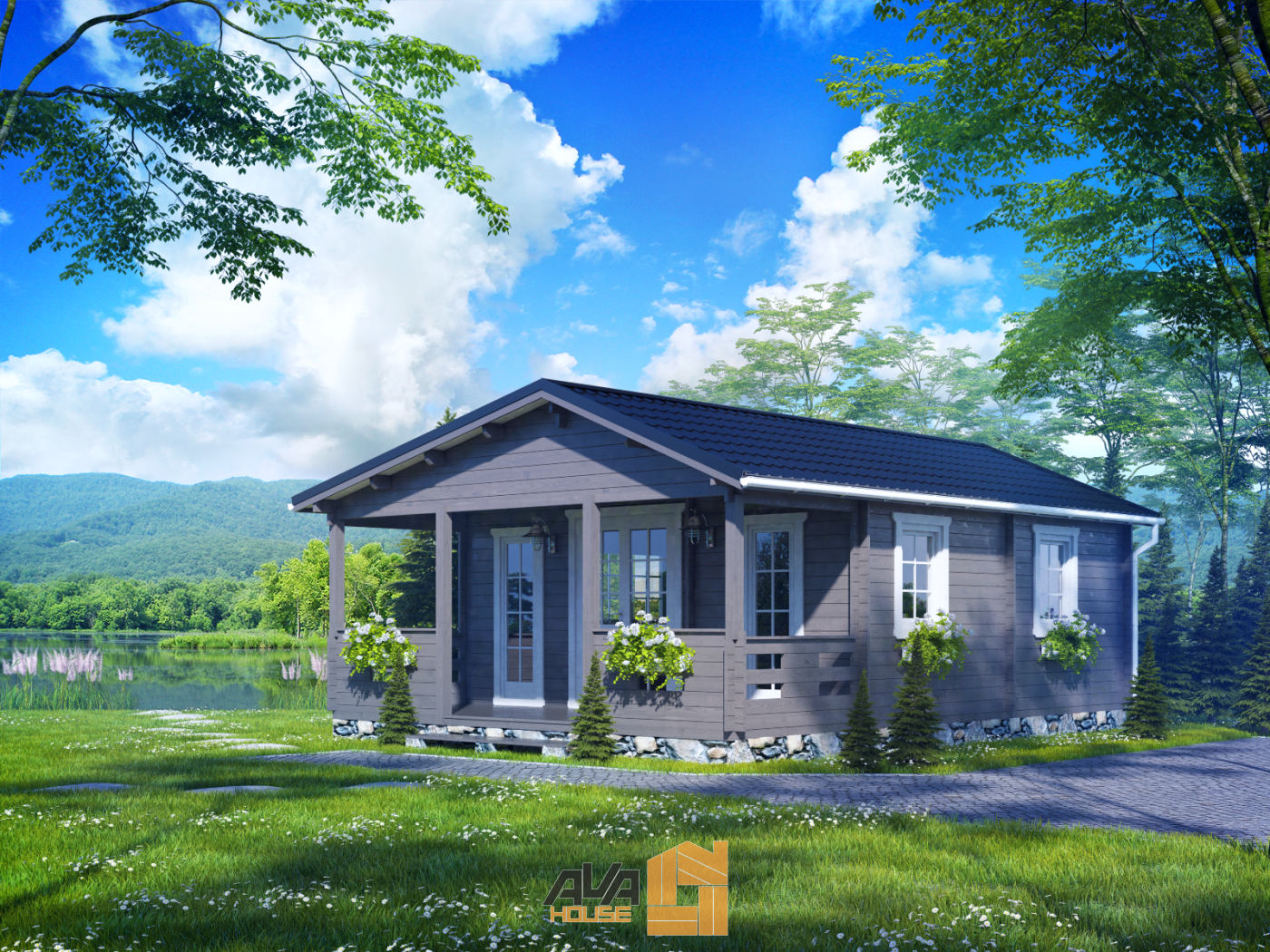 Domek letniskowy Napoli II z tarasem 6 x 8