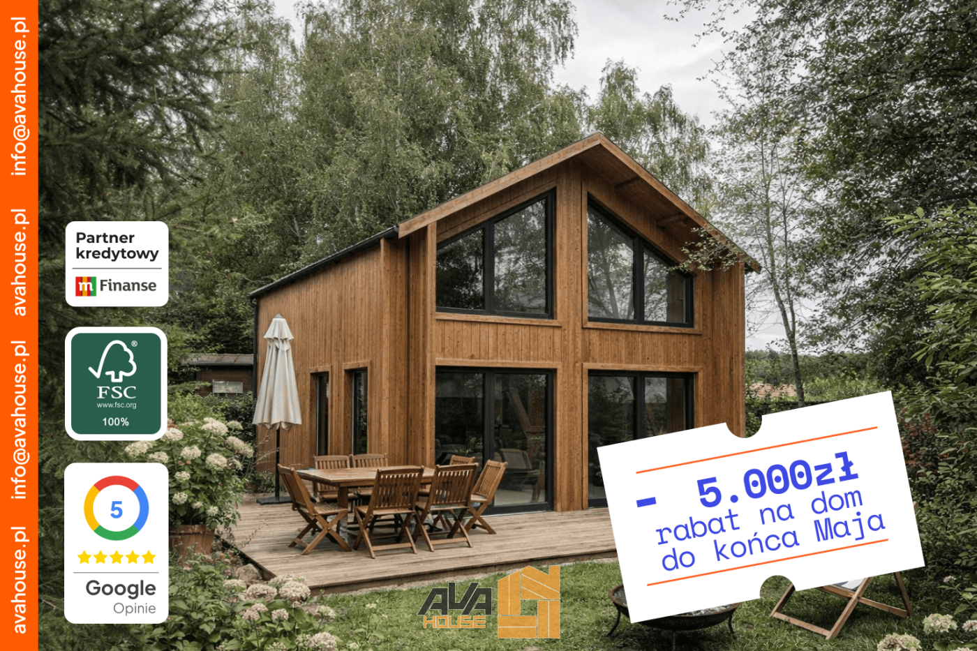 Domek Everest 5 x 7m 44mm