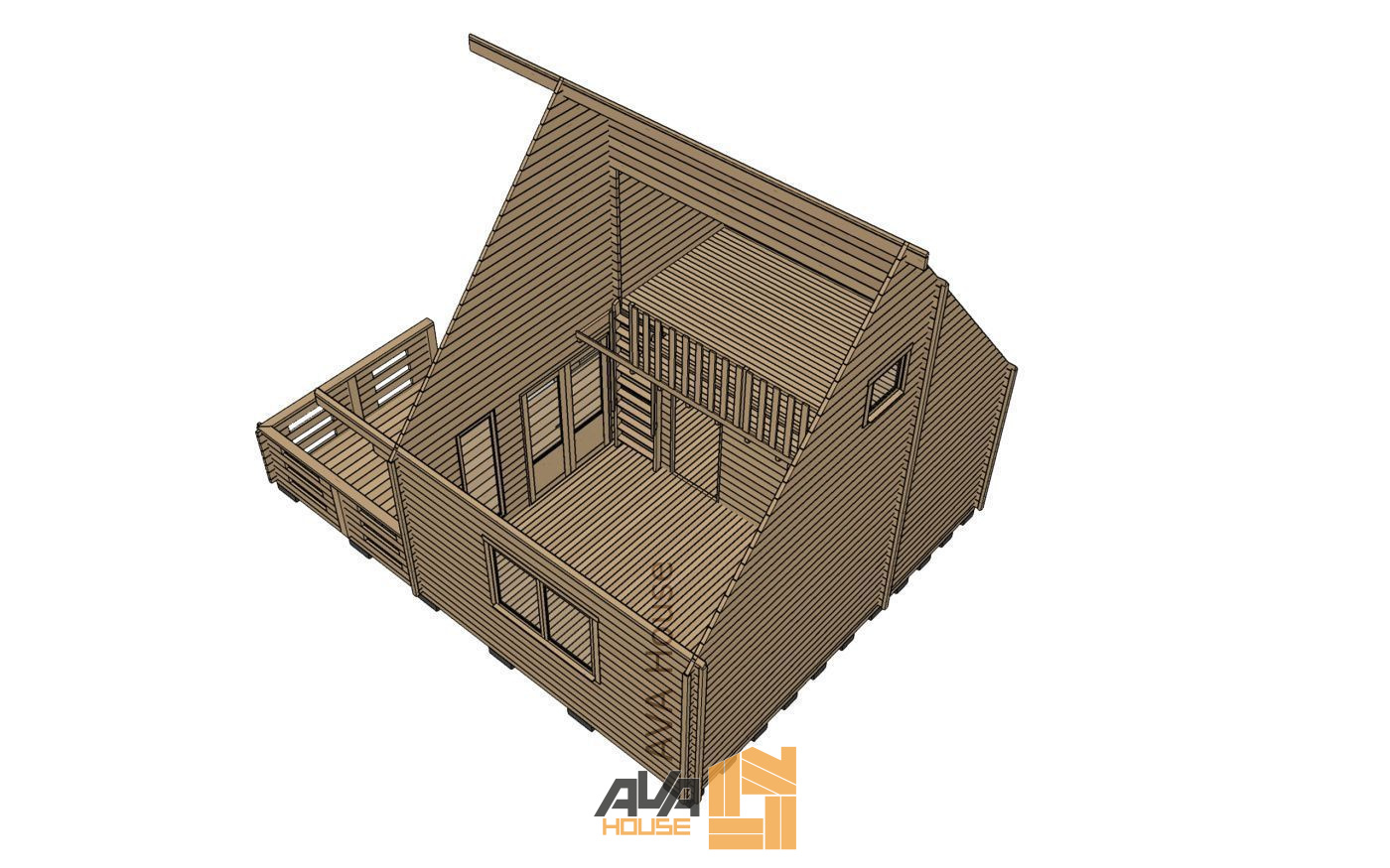 Domek letniskowy Hof z antresolą L 6 x 7,5