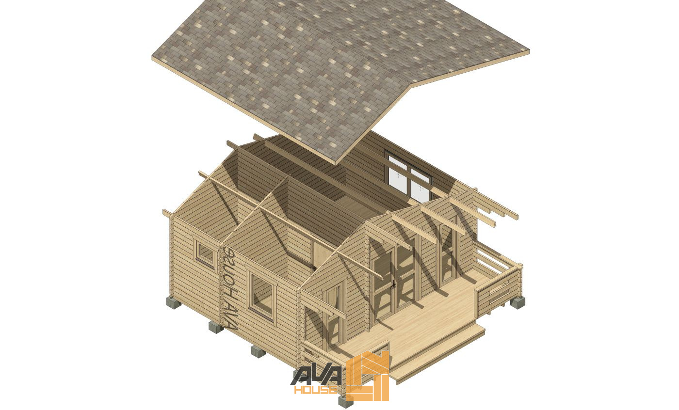 Domek letniskowy Akta L 6 x 6