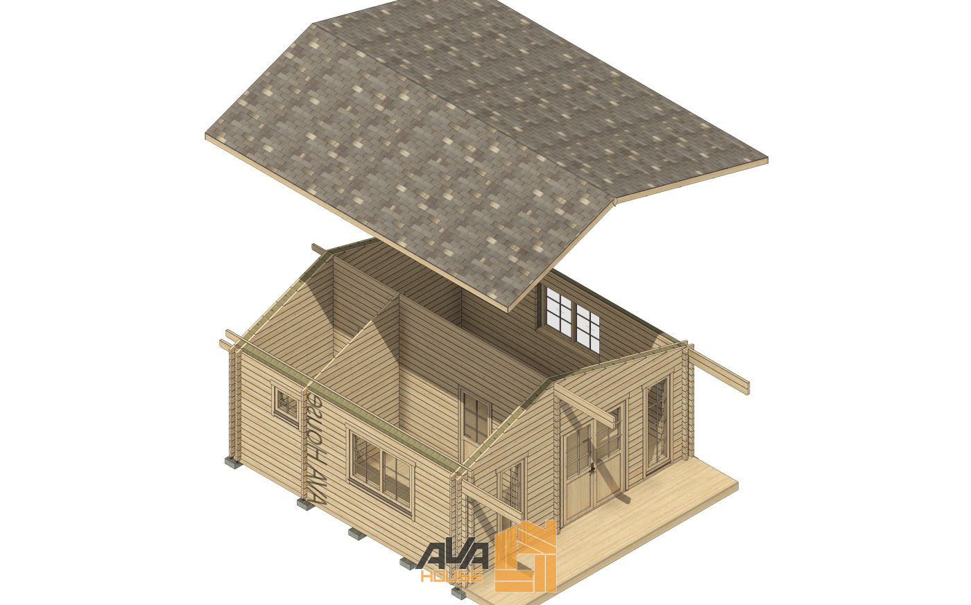 Domek całoroczny Olivia L 6 x 6