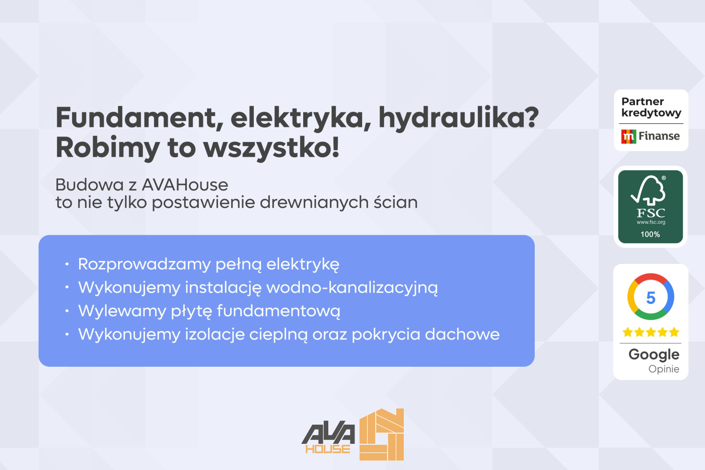 Domek Erebor (5,8x8,8m) z podwójnego balika