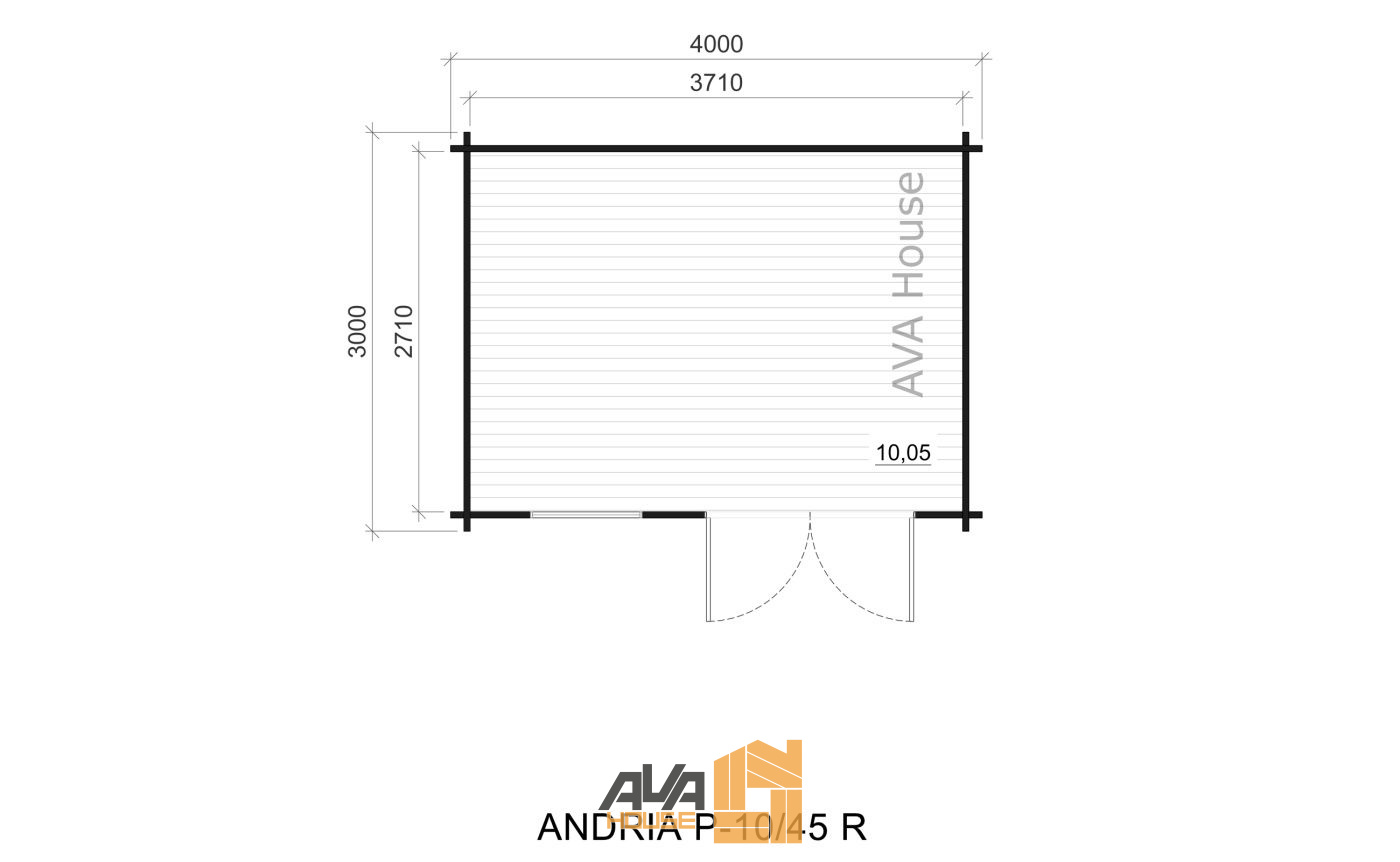 Domek szkieletowy Andria R 4 x 3