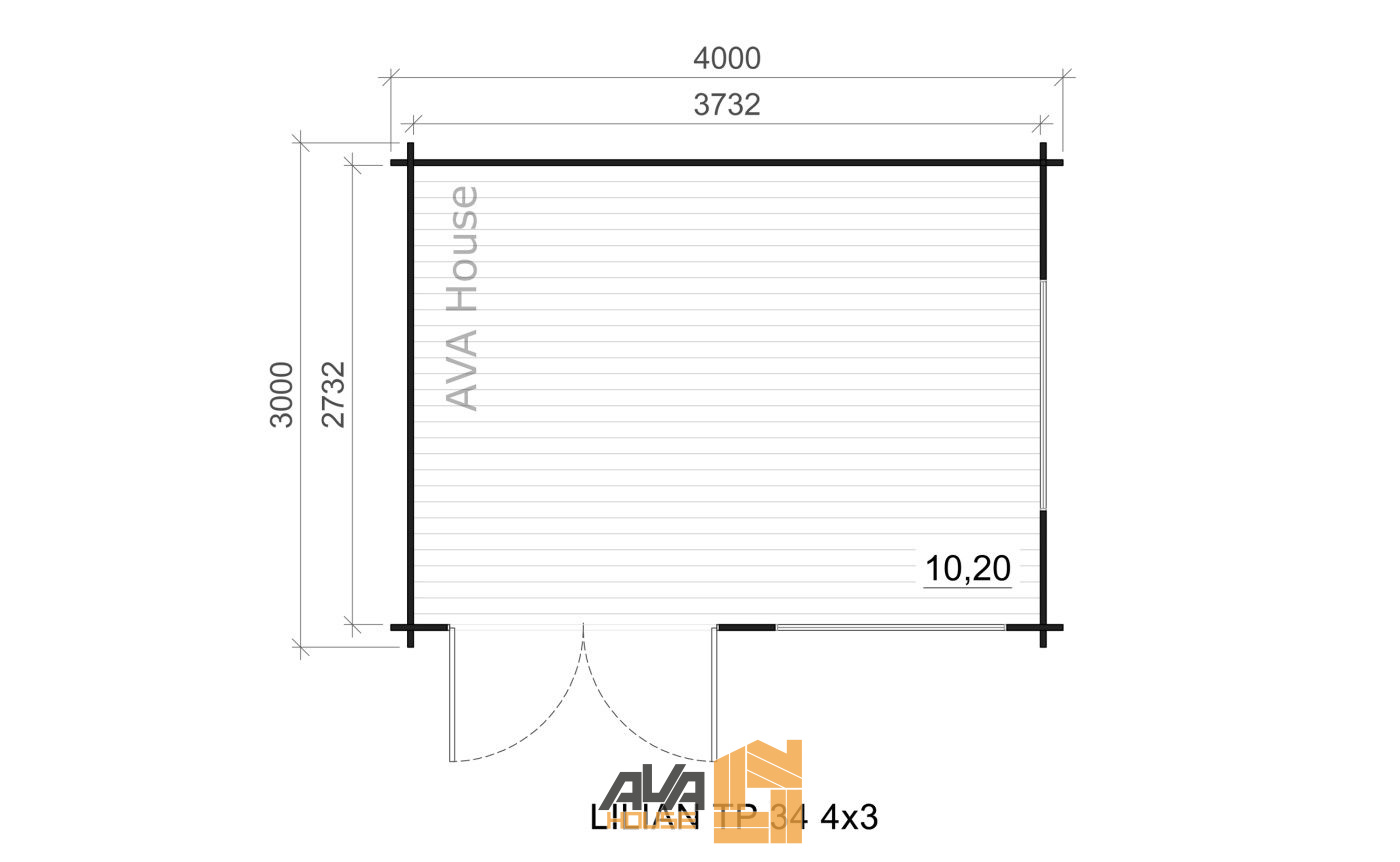 Domek letniskowy Lillian TP 4 x 3