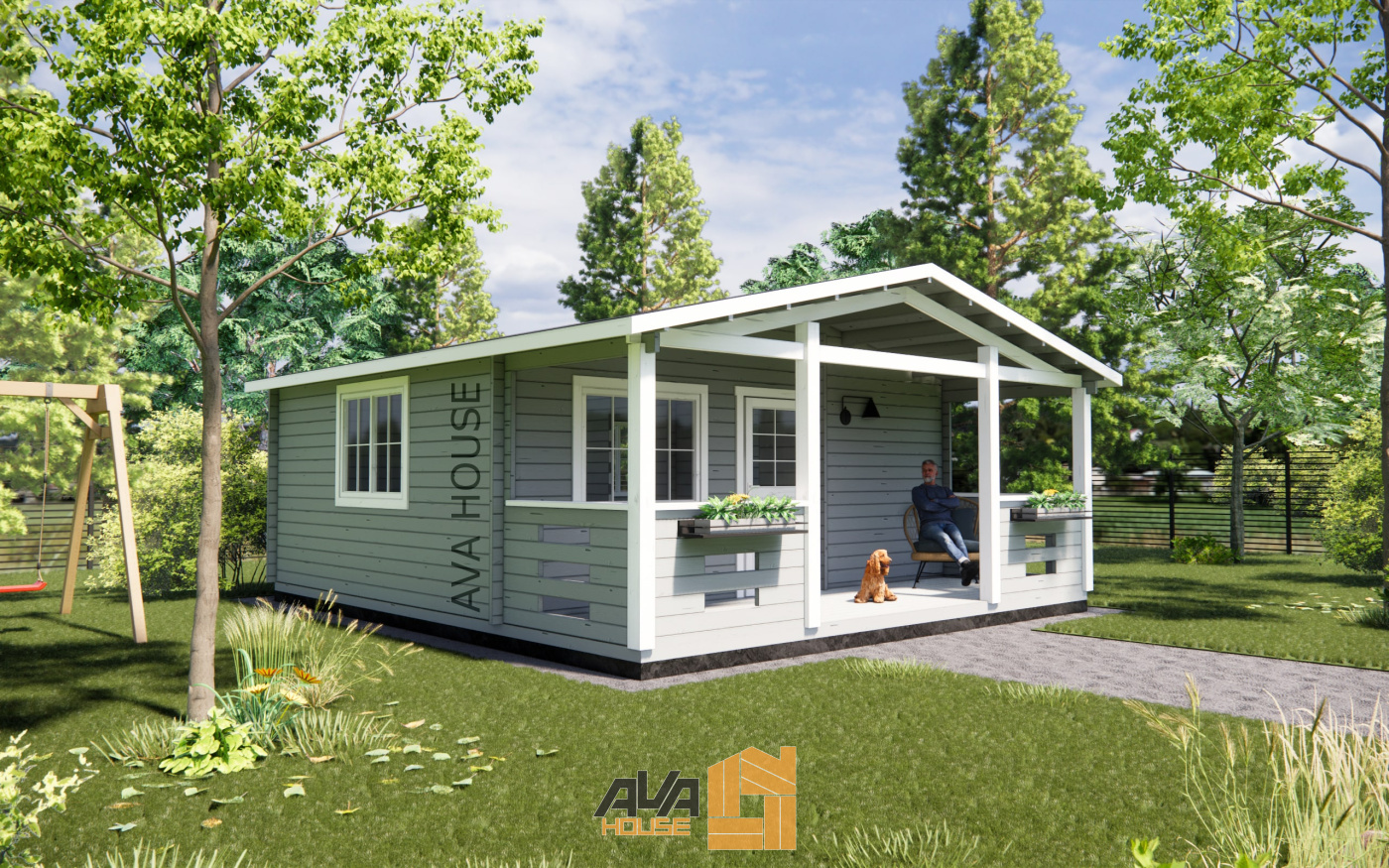 Domek Letniskowy Saule 5,95 x 6,65