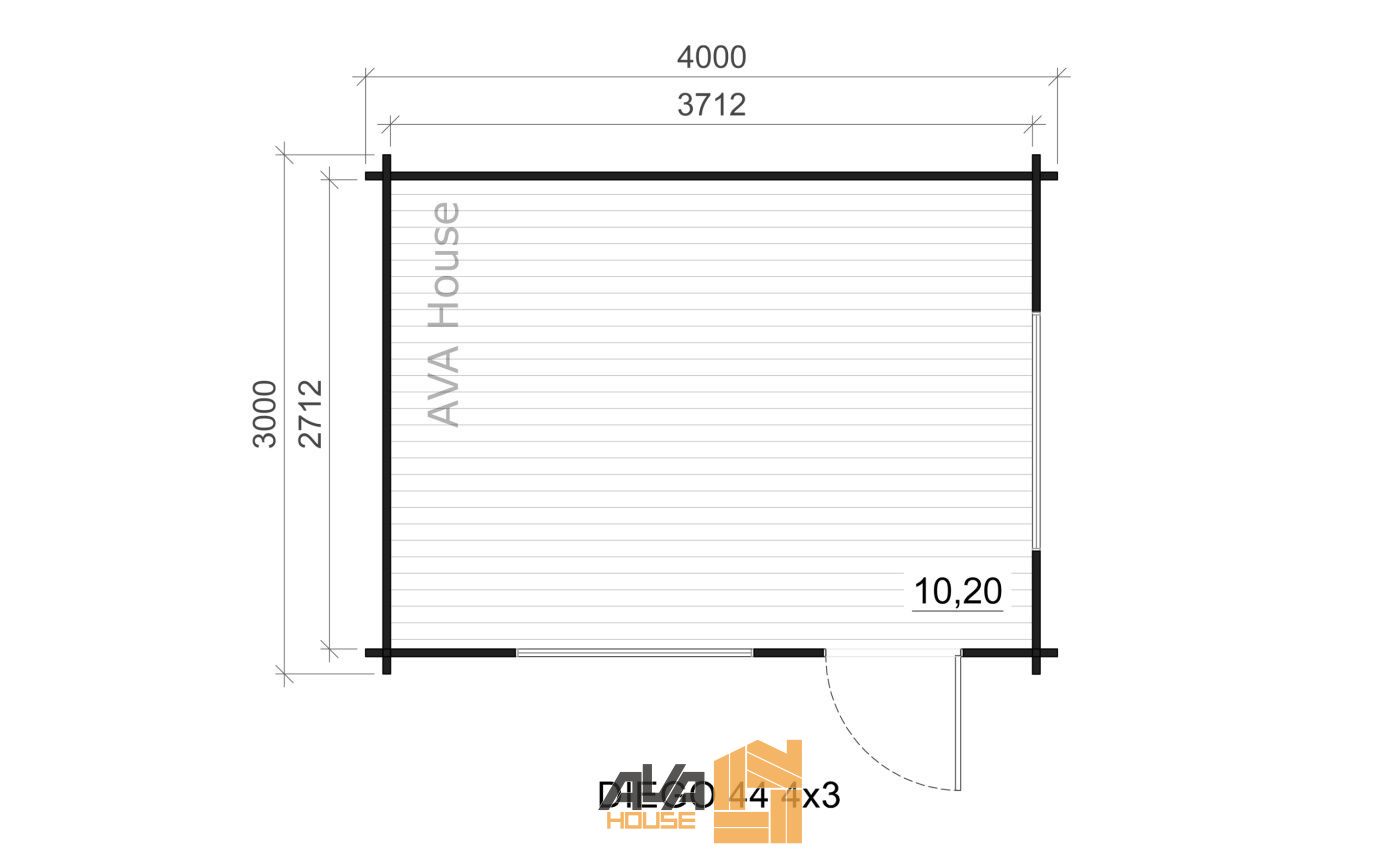 Domek letniskowy Diego 4 x 3