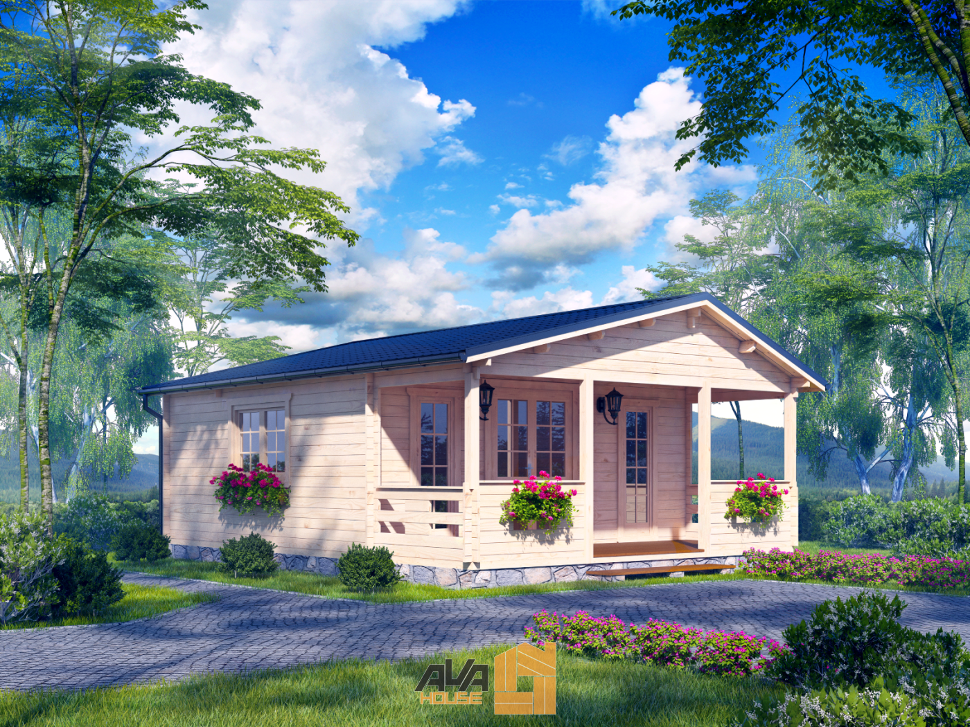 Domek letniskowy Napoli z tarasem 6 x 8