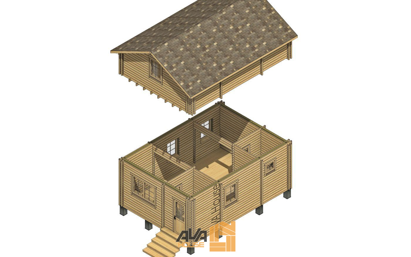 Domek całoroczny Bolonia 5 x 7