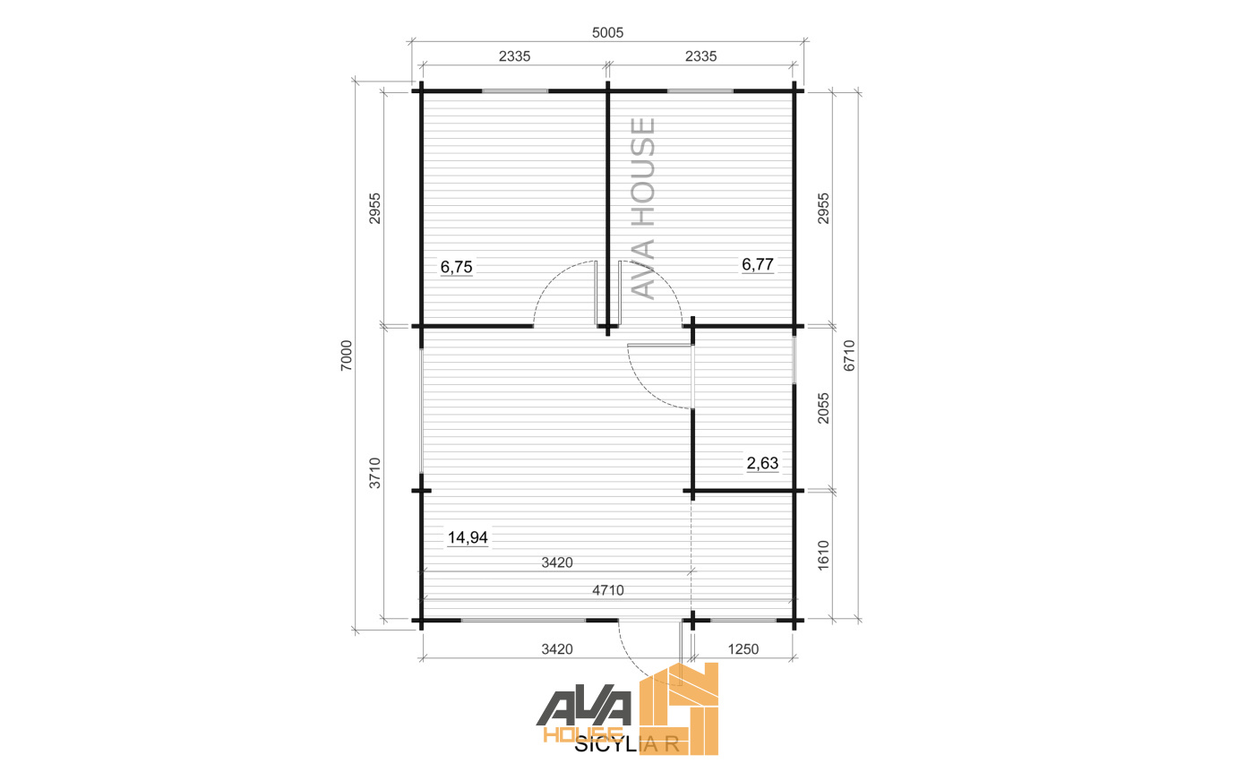 Domek Letniskowy Sycylia 5 x 7