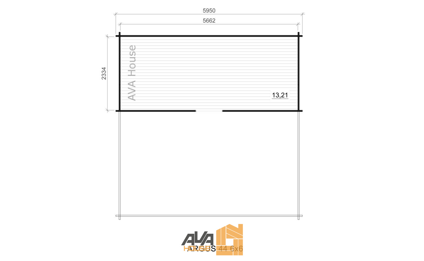 Domek letniskowy Argus z antresolą 6 x 6